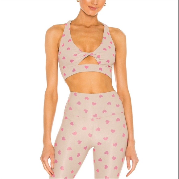 Beach Riot Twist Top in Famous Taupe Heart XS - Picture 2 of 8